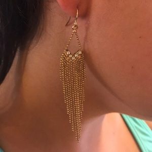 Dangling chandelier earrings